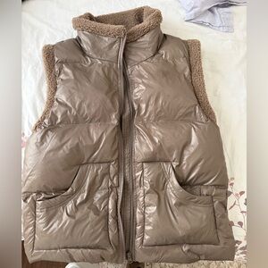 Heartloom Tan Puffer Vest S